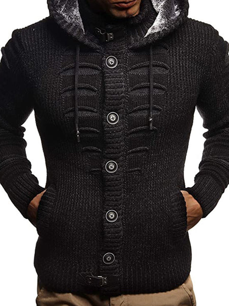 Ashton™ | Sweater - Men's Hooded Knitted Cardigan Jacket