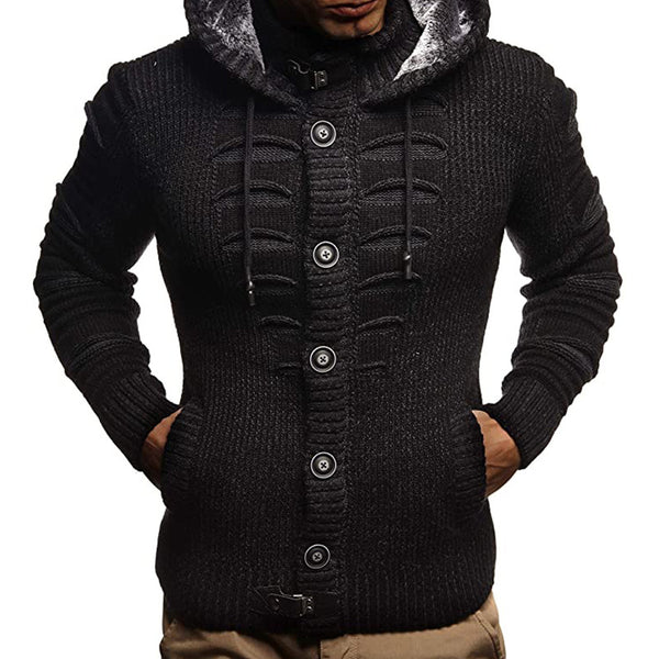 Ashton™ | Sweater - Men's Hooded Knitted Cardigan Jacket