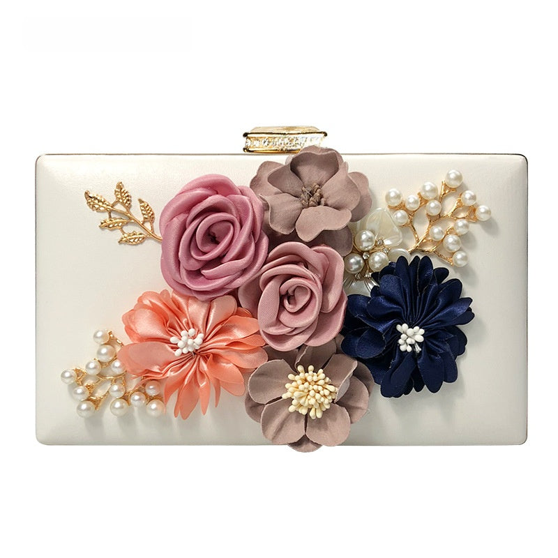 Juliet Evening Flower Clutch Bag - Elegant Floral Handbag