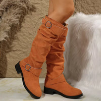 Lake Sorrento — Buckle Round Toe Block Heel Boots, alternate view 7