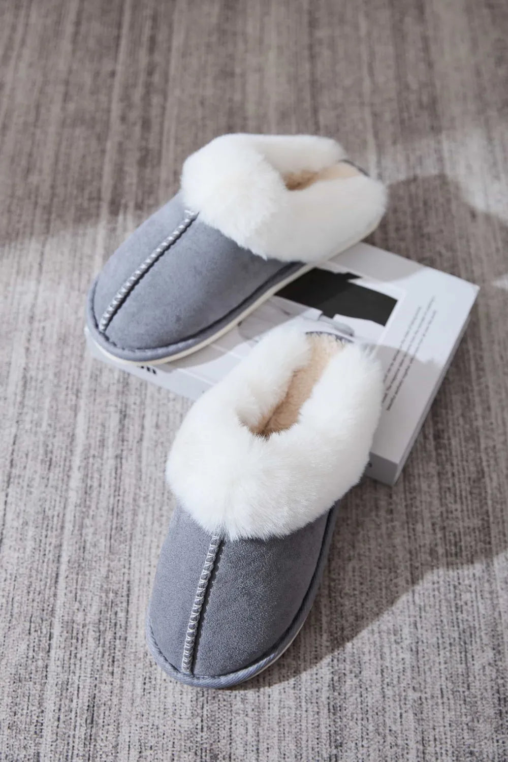 Cove Sorrento — Faux Fur Round Toe Slippers Fashion Footwear, alternate view 8