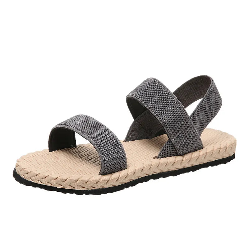Indigo Saint-Clair — Open Toe Flat Sandals Fashion Footwear, alternate view 5