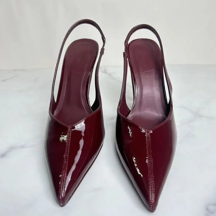 Bellamy Marino — Slingback Point Toe Stiletto Pumps Fashion Footwear, alternate view 2