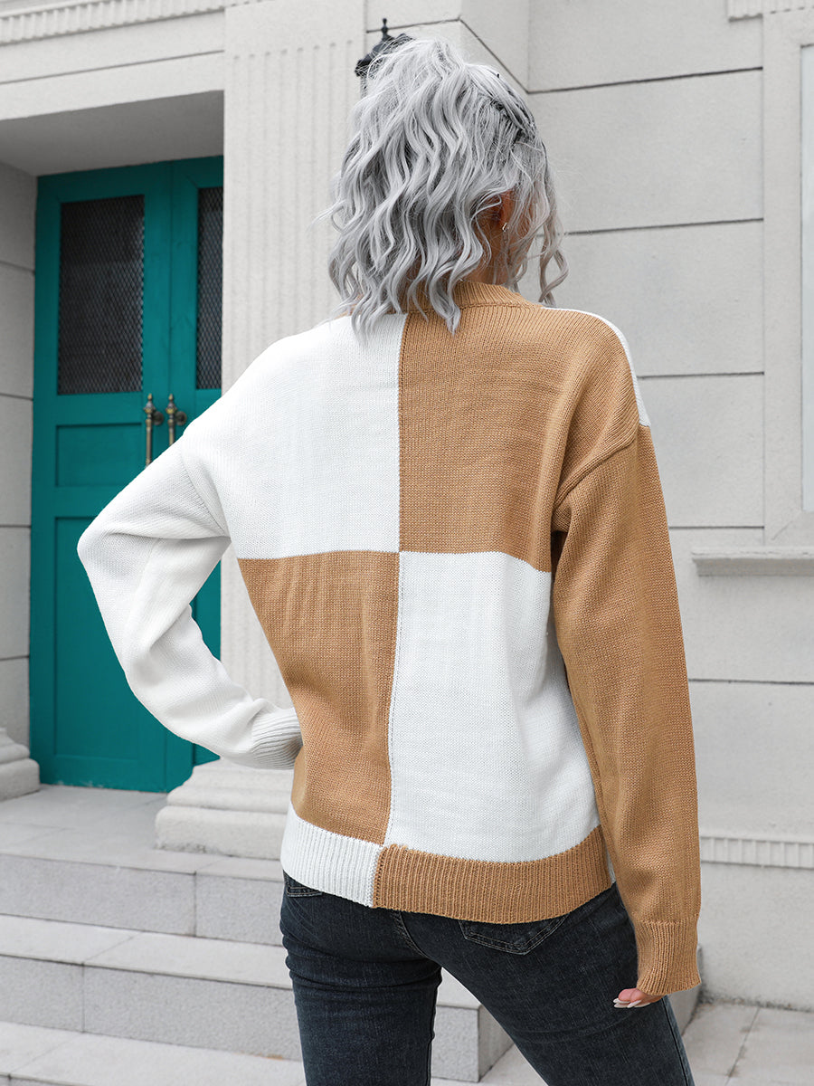 Gray Fontaine — Contrast Drop Shoulder Sweater, alternate view 2
