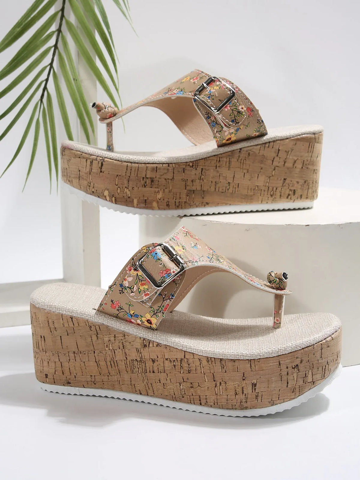 Jules Marino — Floral Print Wedge Platform Sandals Fashion Footwear, alternate view 9