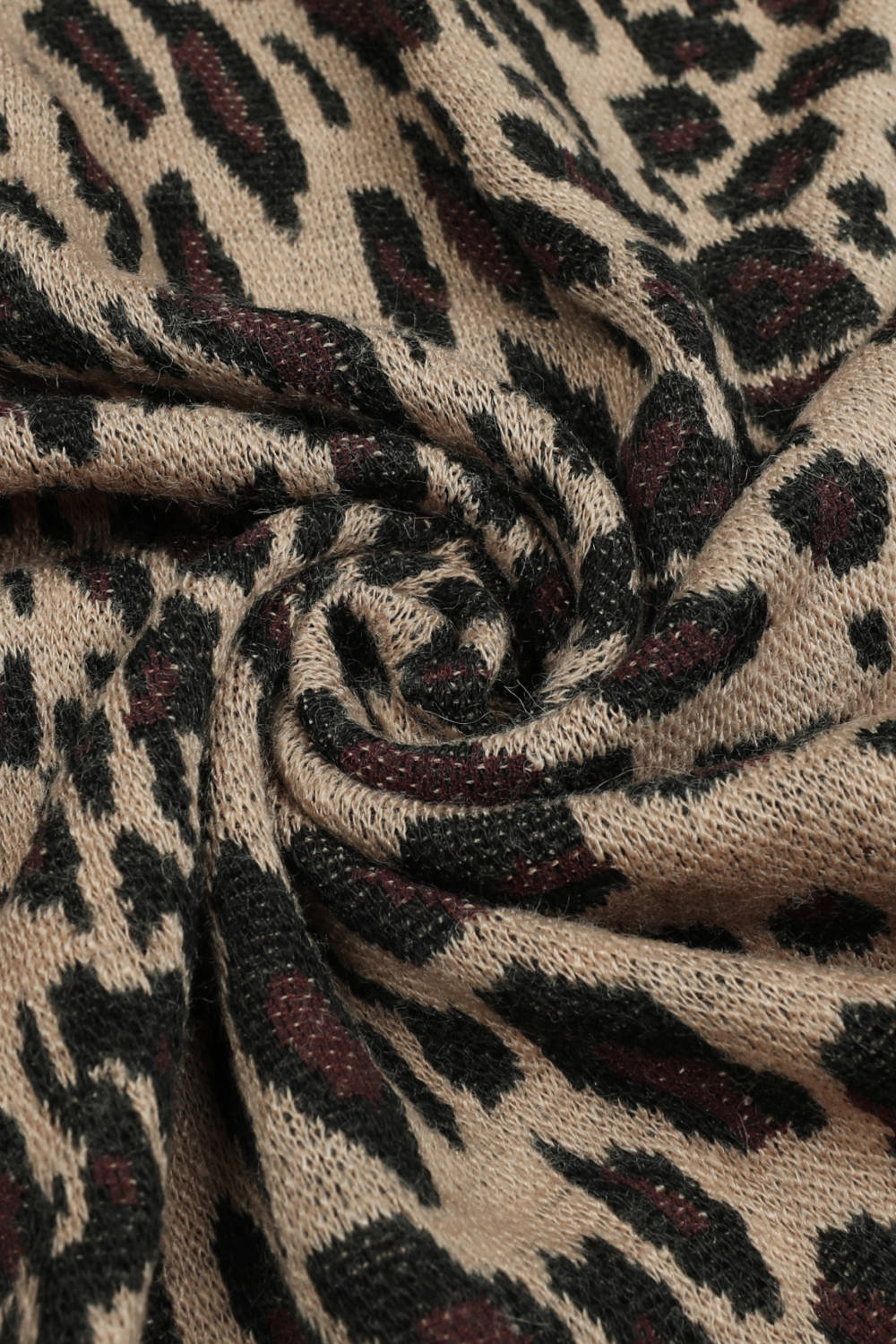 Sage Versailles — Leopard Open Front Poncho, alternate view 7