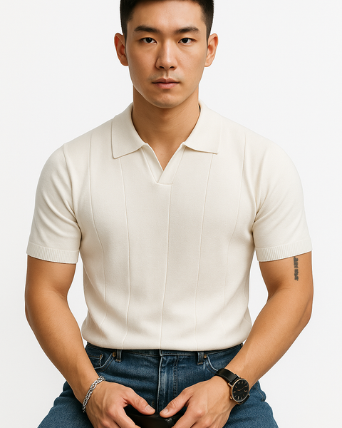 Men's Plus Size Collared Neck Short Sleeve Polo - Opulent Empire