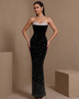 Nocturne Bellamy — Sparkly Rhinestone Strapless Bandage Dress