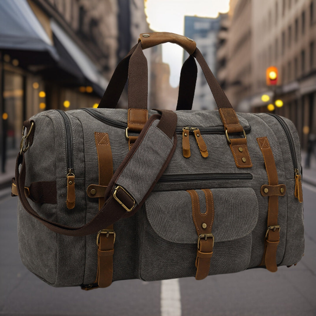 Wesley™ — Stylish Canvas Travel Bag, alternate view 4