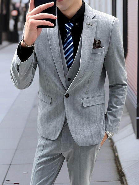 Udo™ | Premium Striped Suit 3-Piece Suit Set