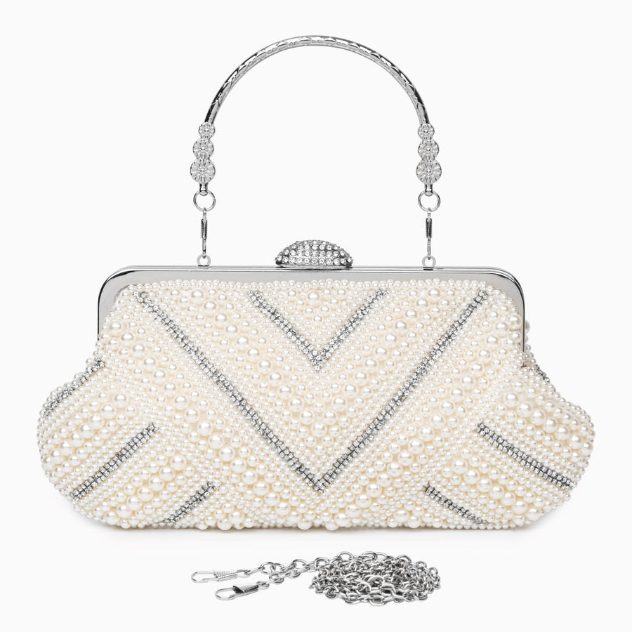 Pristine Pearl Clutch Bag - Opulent Empire