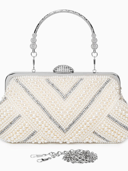 Pristine Pearl Clutch Bag - Opulent Empire