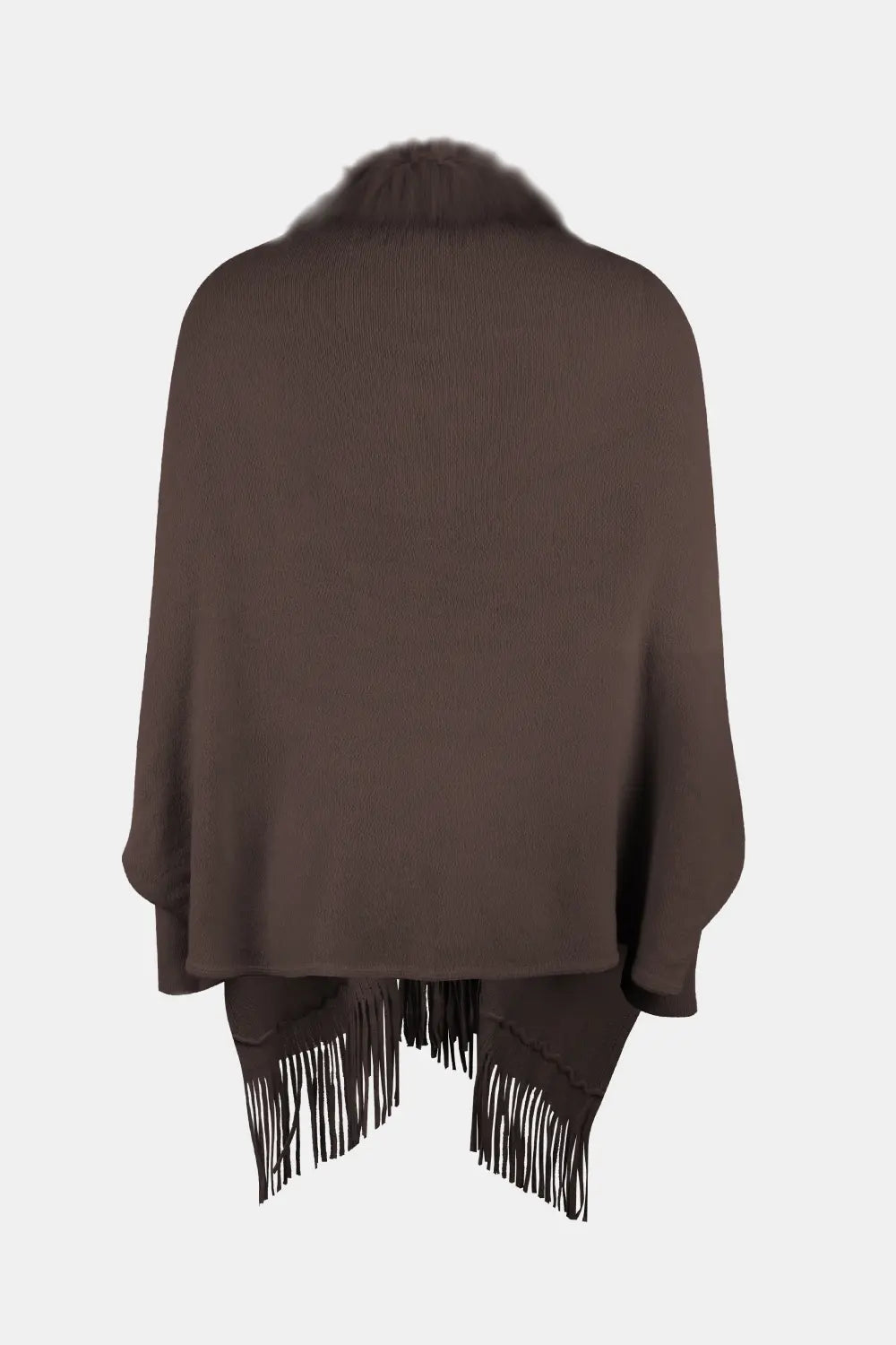 Blaise Versailles — Fringe Open Front Long Sleeve Poncho, alternate view 19