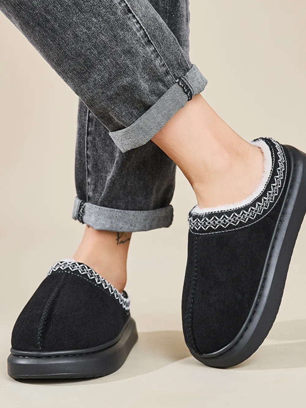 Emery Marino — Faux Fur Suede Platform Slippers Fashion Footwear, alternate view 19