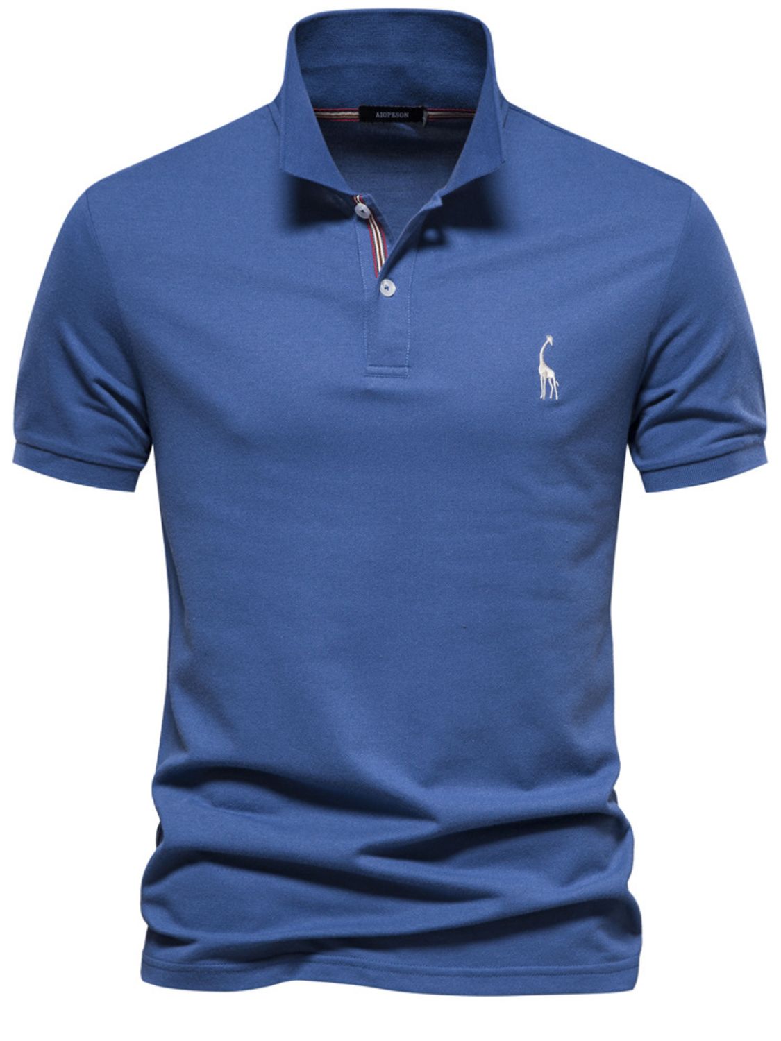 Vincenzo — Men's Giraffe Embroidered Short Sleeve Polo Men's Tailored Shorts, alternate view 11