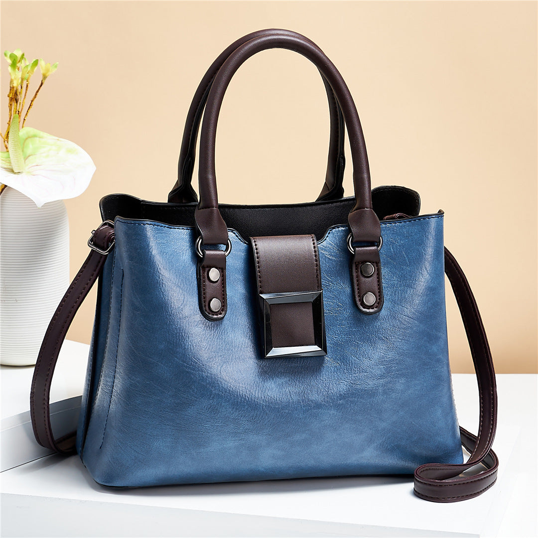 Emmeline Montclair — Women Shoulder Bag Big Buckle Handbags Work Daily Office Crossbody Bags, alternate view 5