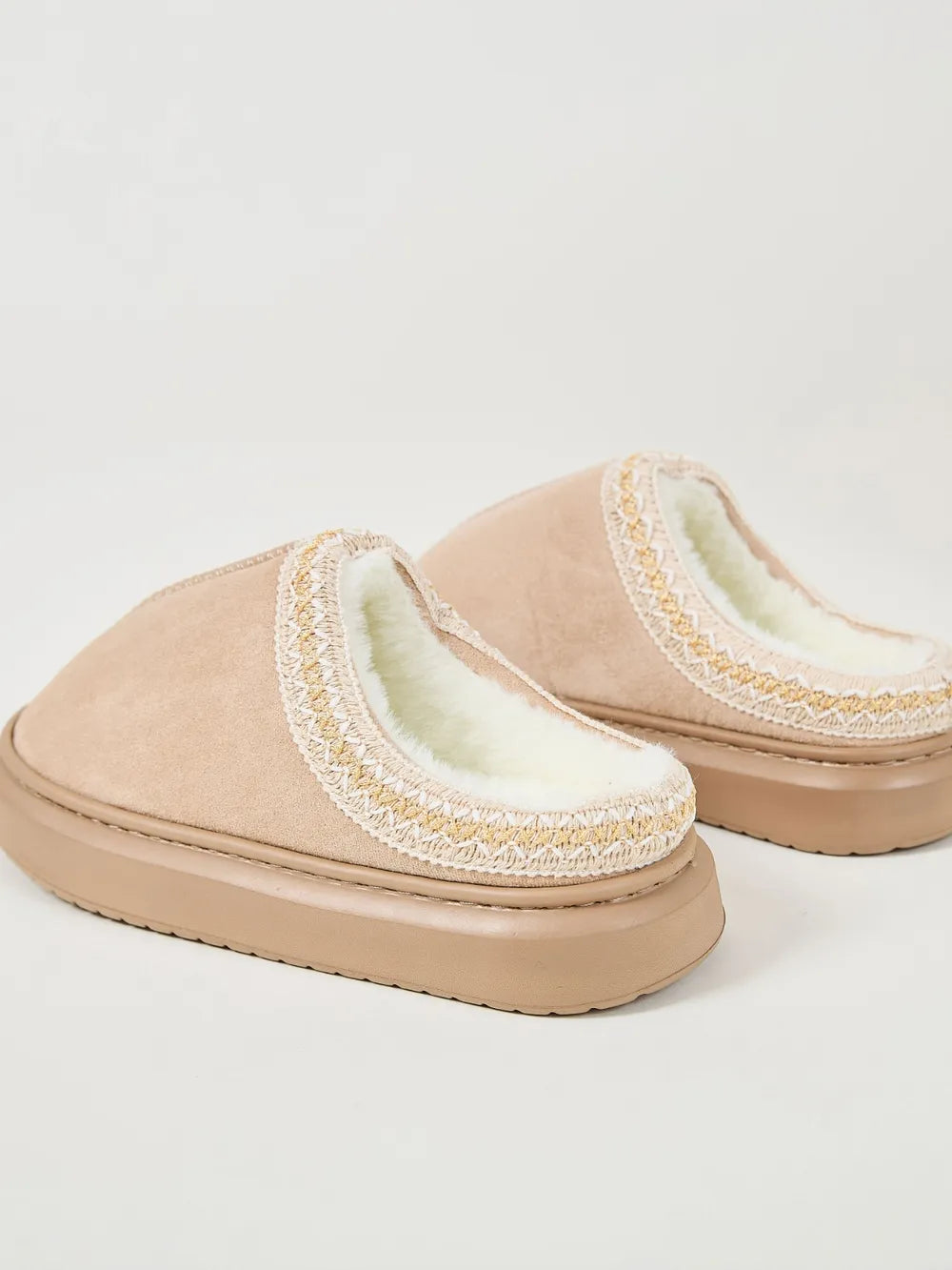 Emery Marino — Faux Fur Suede Platform Slippers Fashion Footwear, alternate view 16