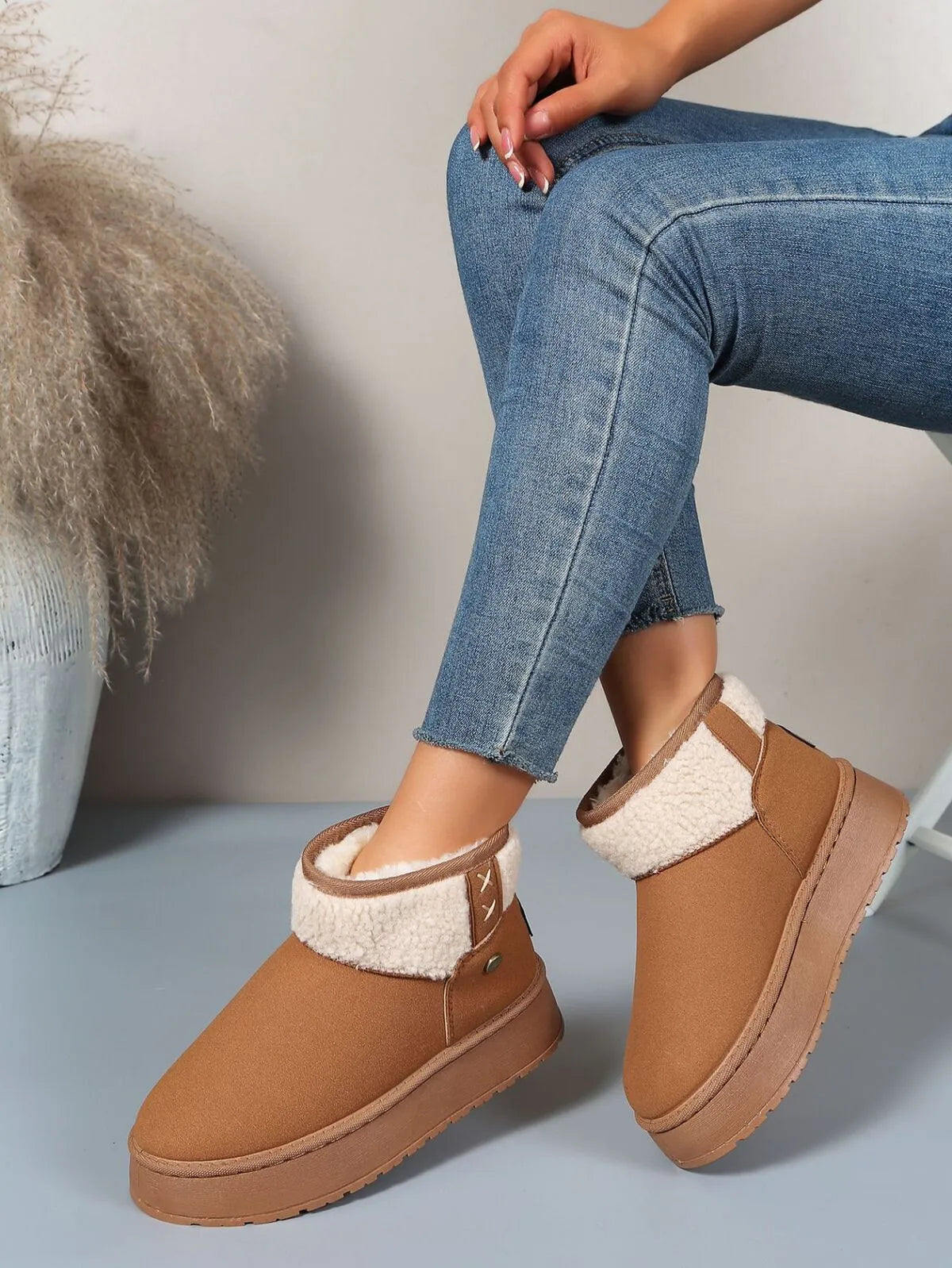Zephyr Bellini — Platform Sherpa Lined Winter Boots Fashion Footwear, alternate view 8