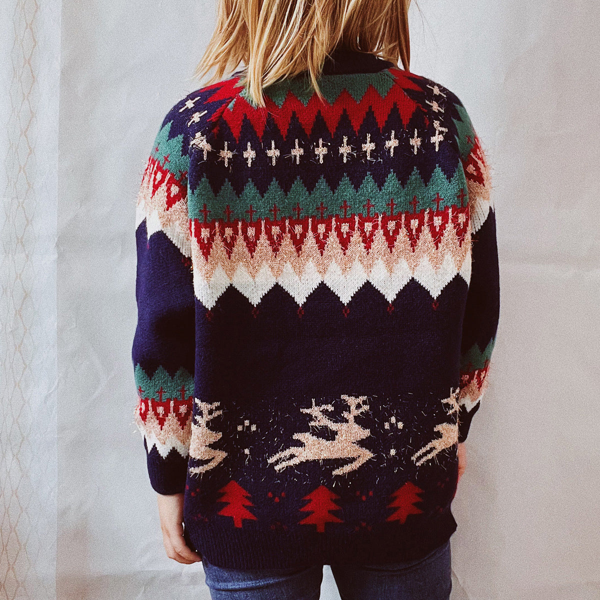 Rain Valmont — Christmas Element Long Sleeve Sweater, alternate view 5