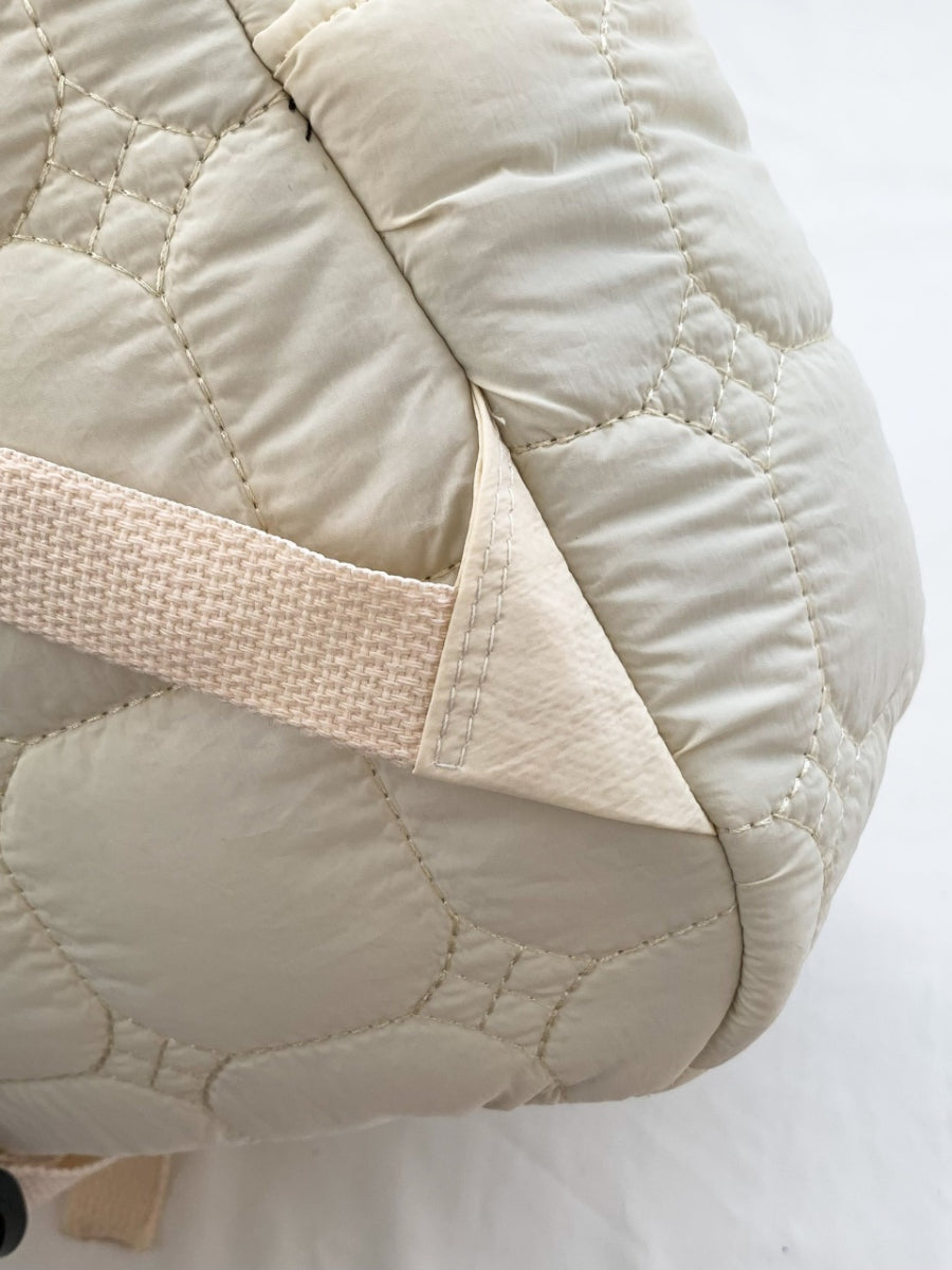 Quilted Polyester Backpack Bag