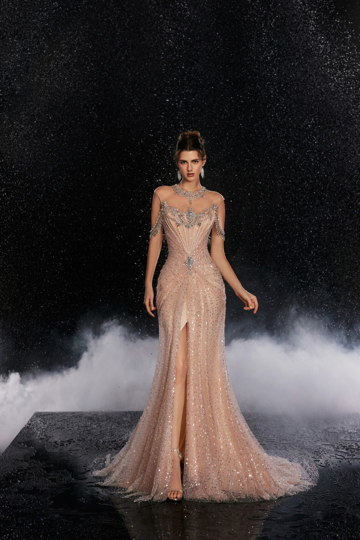 Daphne Fontaine — Silver Gold Siren Splendor Gown, alternate view 3