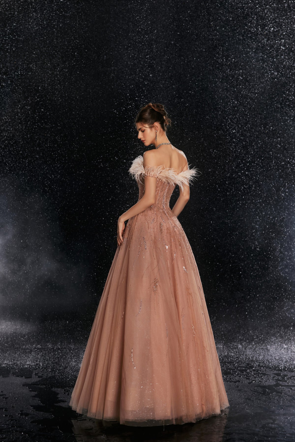 Leonie Fontaine — Champagne Women's Occasion Dress, alternate view 2