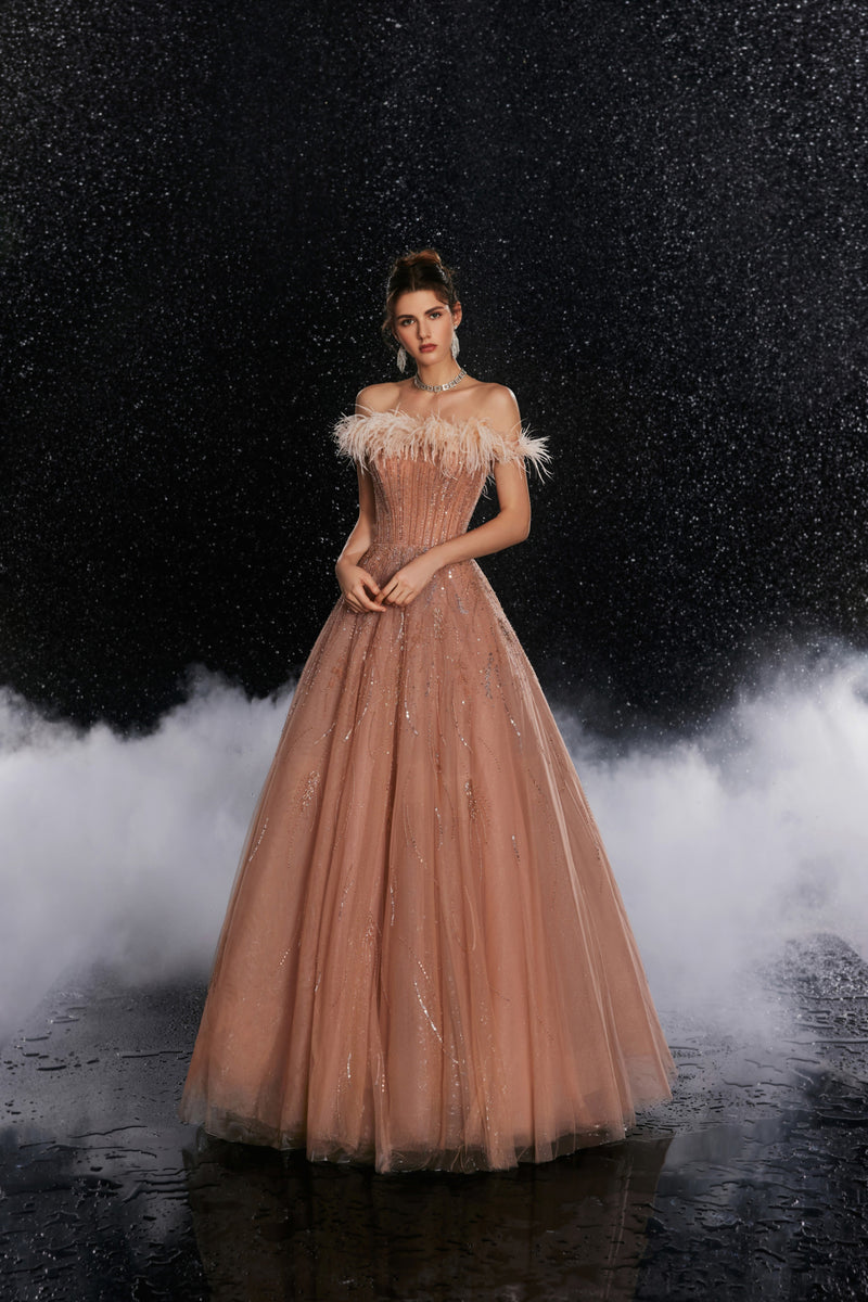 Leonie Fontaine — Champagne Women's Occasion Dress
