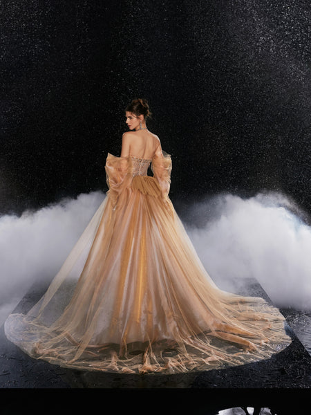 Golden Halo Ensemble Gown