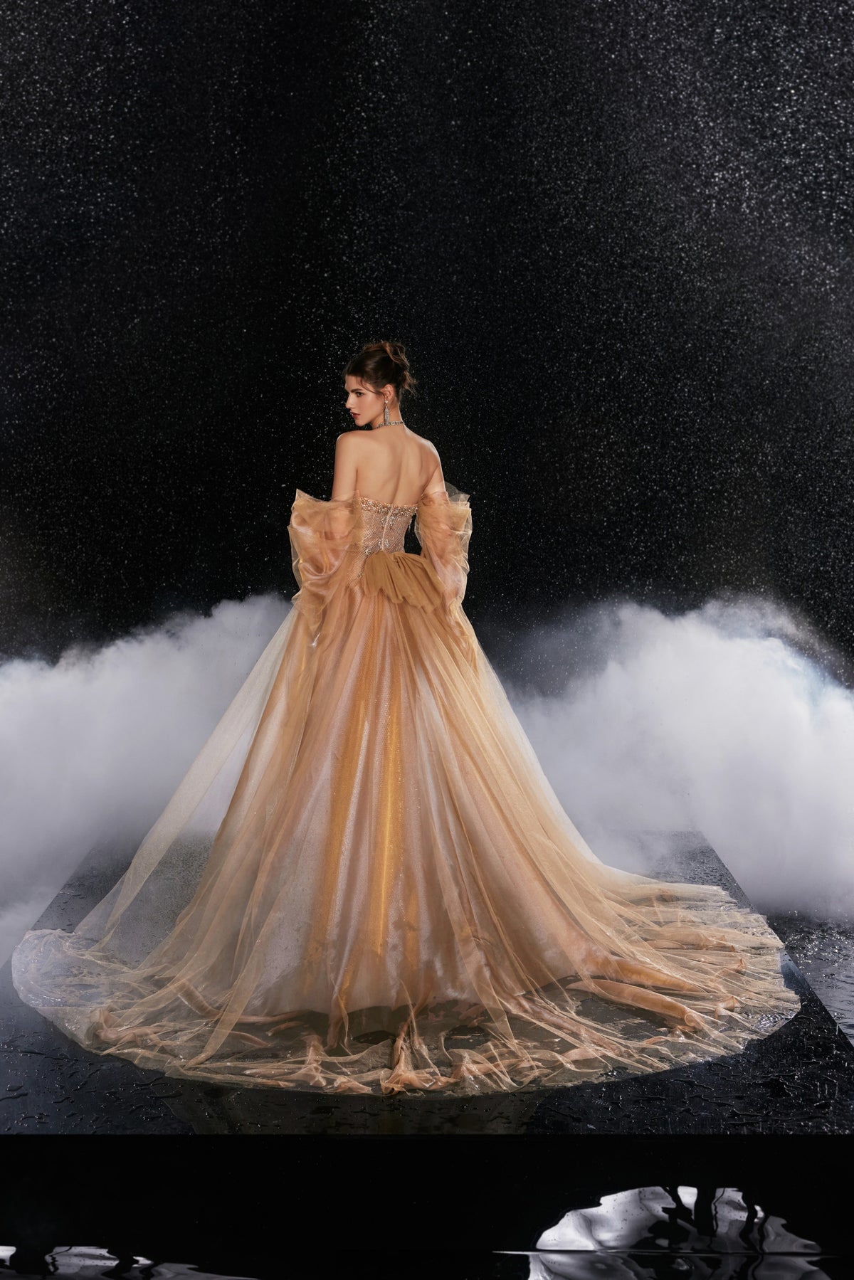 Violetta Fontaine — Golden Halo Ensemble Gown, alternate view 5