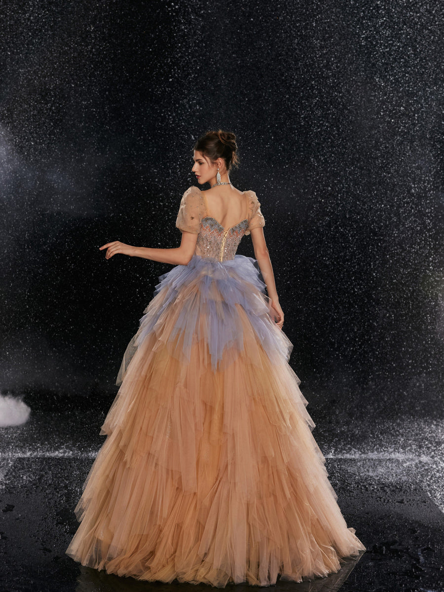 Peach Blossom Grandeur Gown