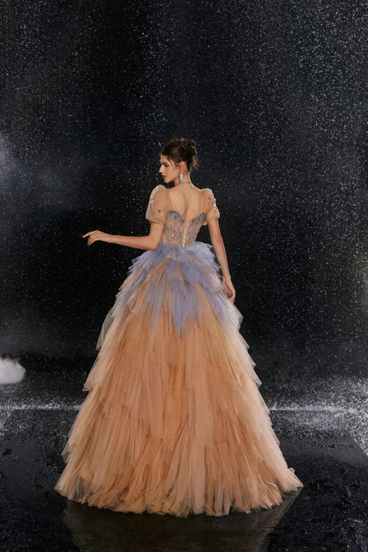 Peach Blossom Grandeur Gown