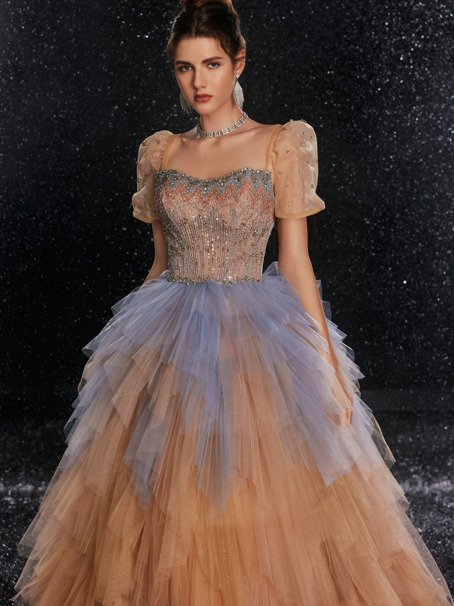 Peach Blossom Grandeur Gown