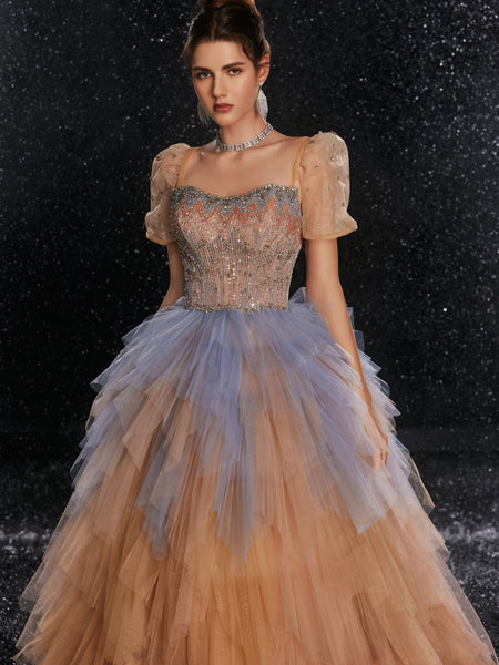 Peach Blossom Grandeur Gown