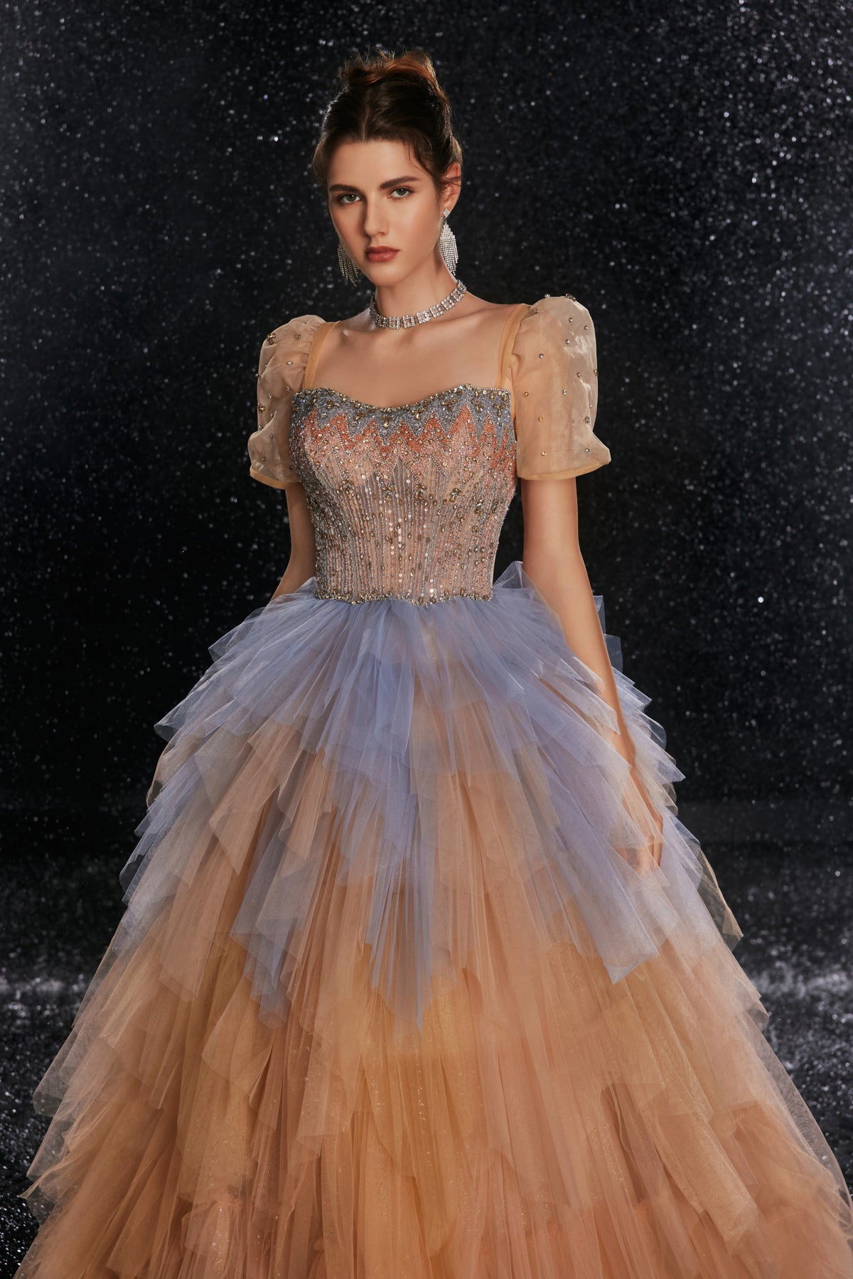 Peach Blossom Grandeur Gown