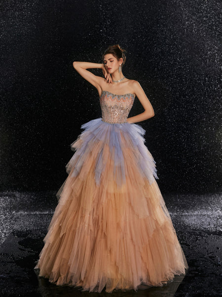 Peach Blossom Grandeur Gown