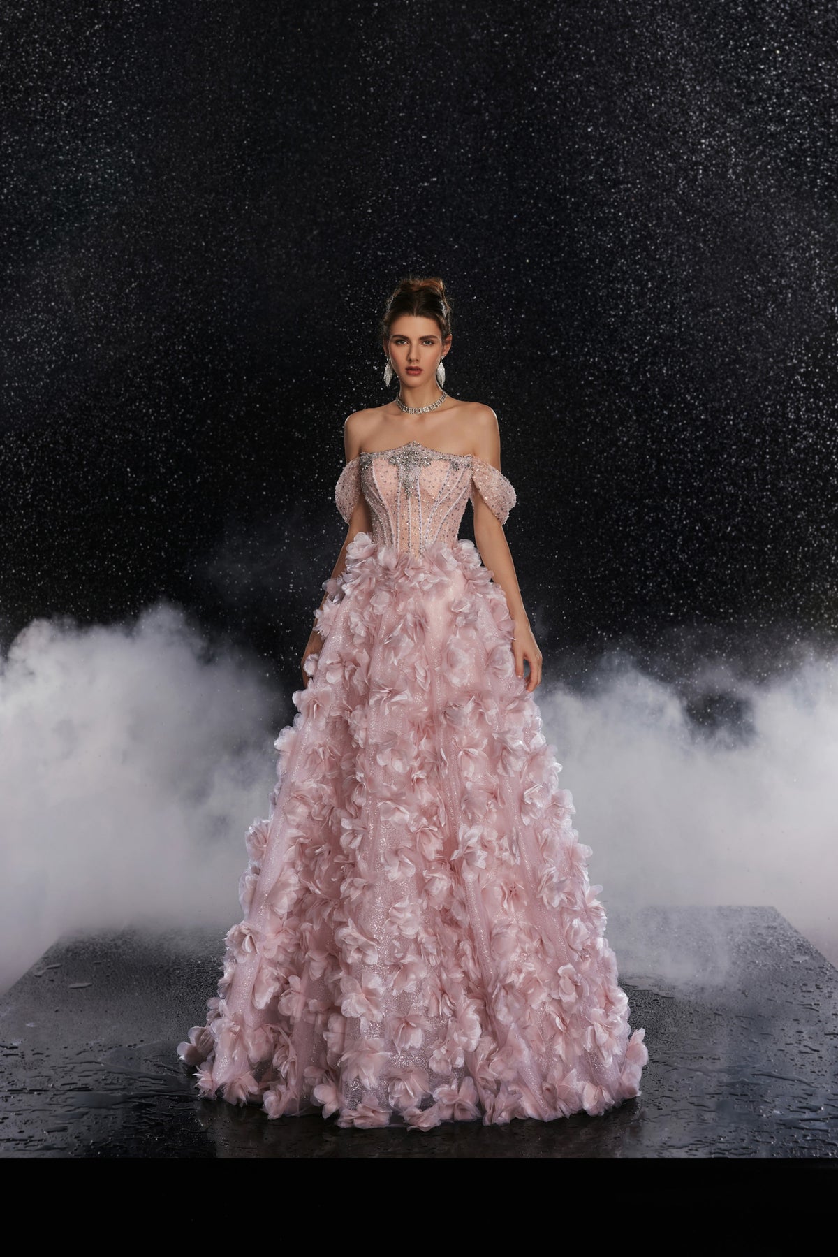 Katerina Fontaine — Pink Women's Occasion Dress