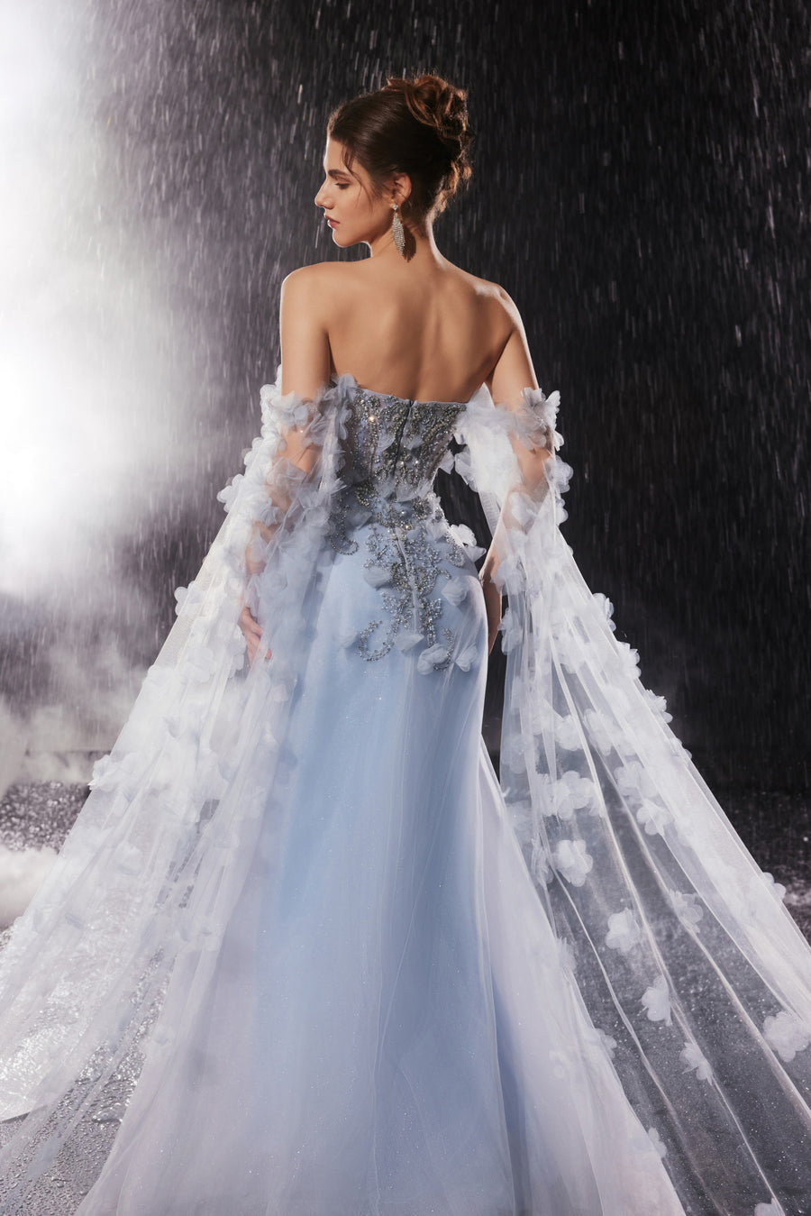 Elara Fontaine — Blue Women's Occasion Dress, alternate view 2
