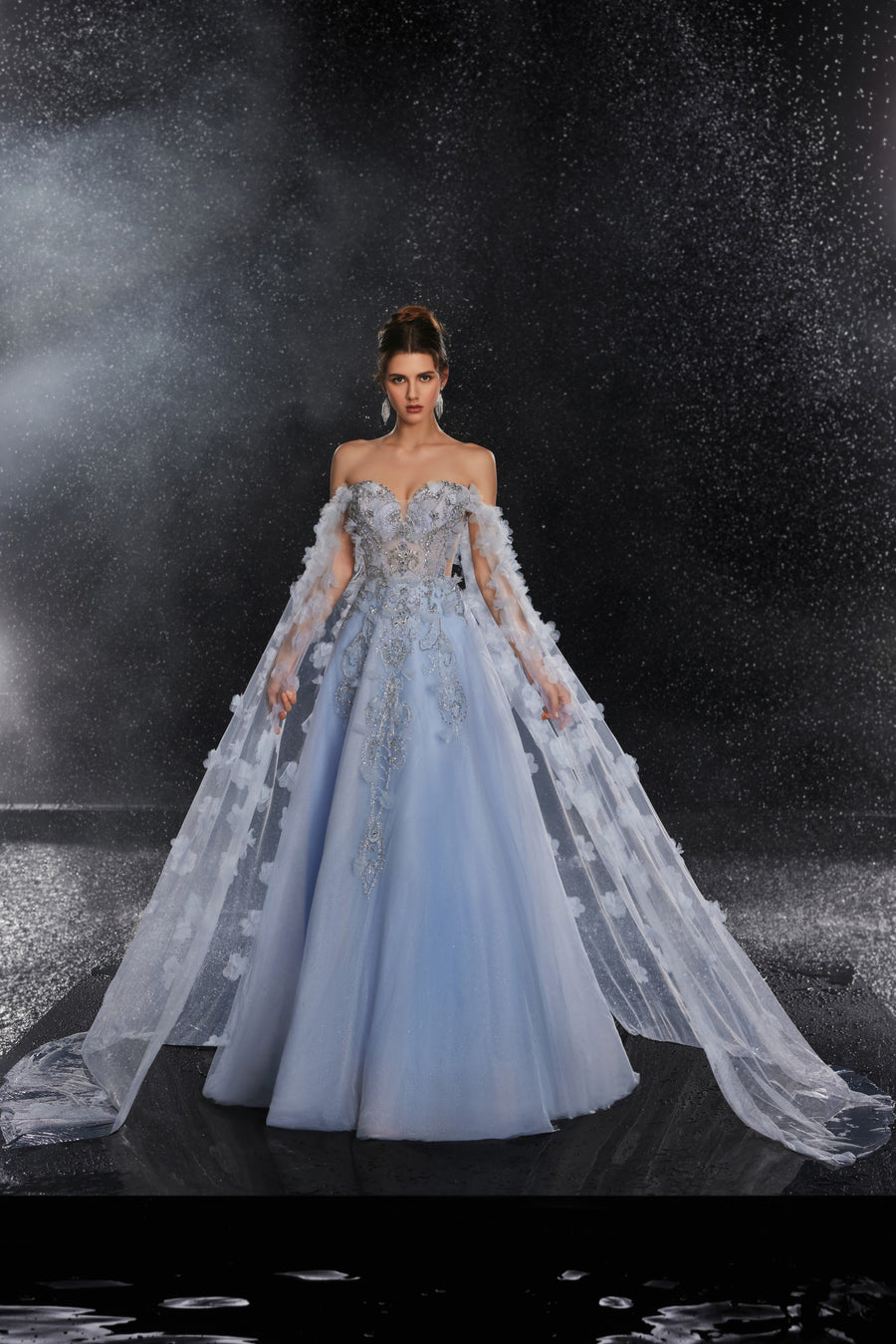 Elara Fontaine — Blue Women's Occasion Dress