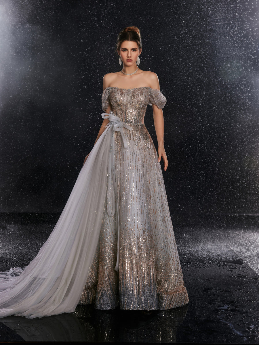 Champagne Stardust Gown