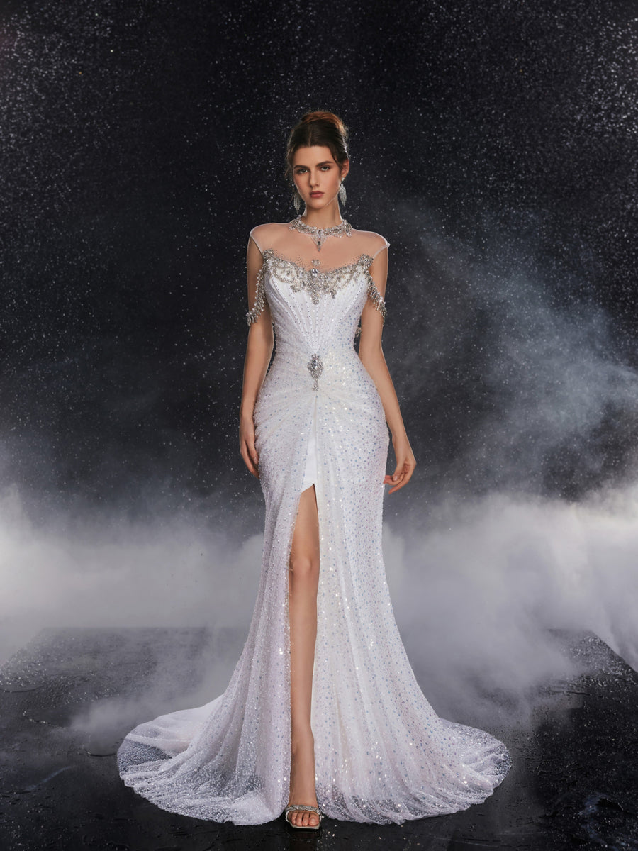 Silver Gold Siren Splendor Gown