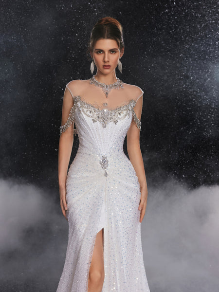 Silver Gold Siren Splendor Gown