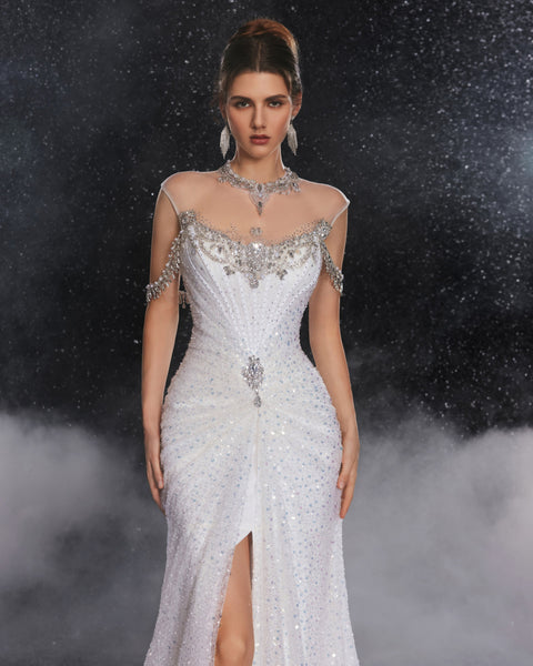 Silver Gold Siren Splendor Gown