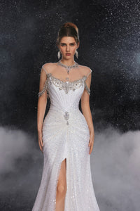 Daphne Fontaine — Silver Gold Siren Splendor Gown, alternate view 5