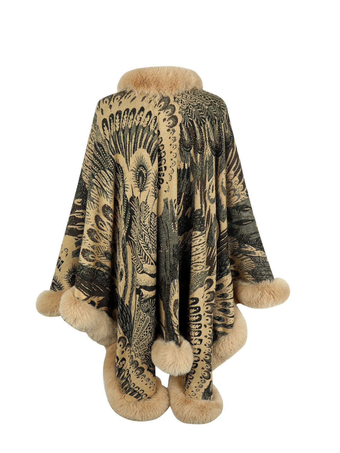 Dove Versailles — Printed Open Front Poncho, alternate view 15