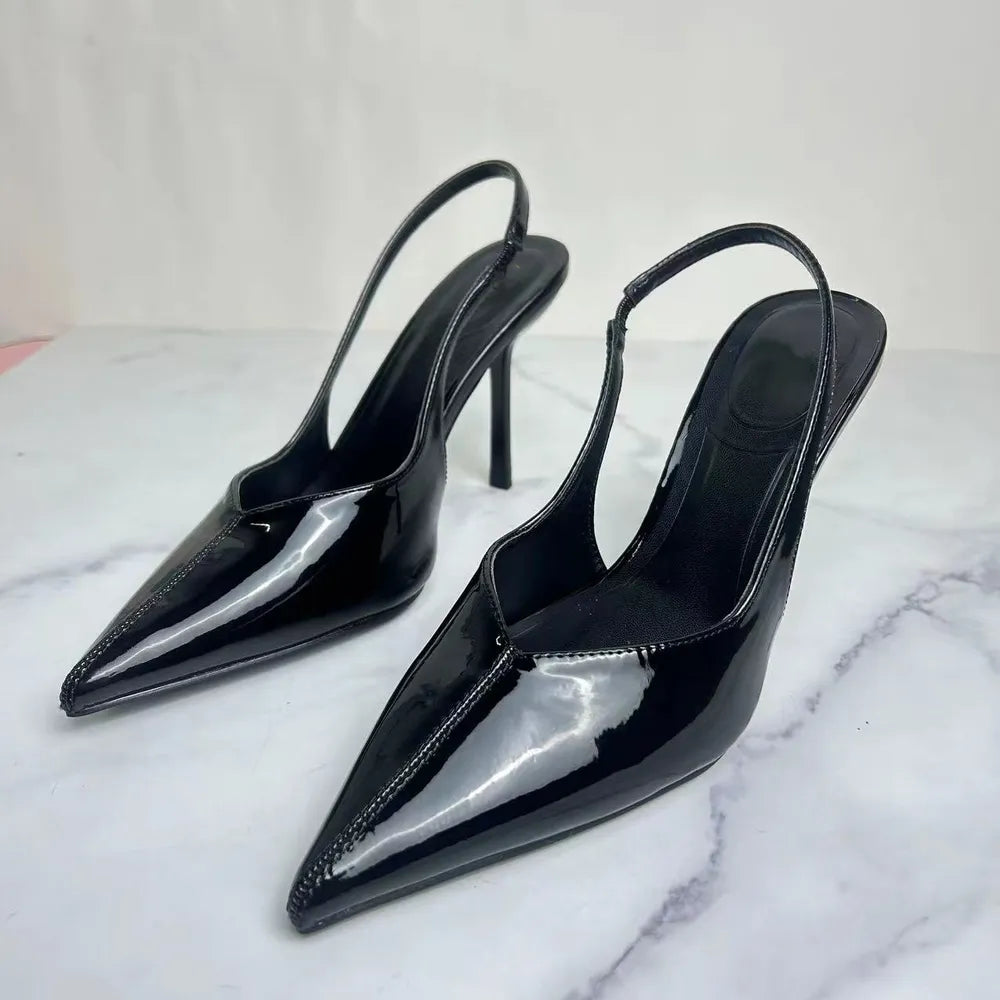 Bellamy Marino — Slingback Point Toe Stiletto Pumps Fashion Footwear, alternate view 5