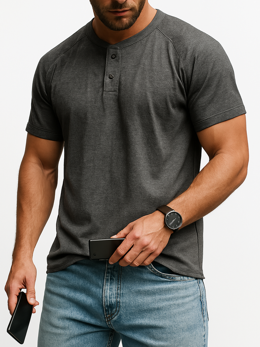 Men's Full Size Round Neck Short Sleeve T-Shirt Plus Size - Opulent Empire