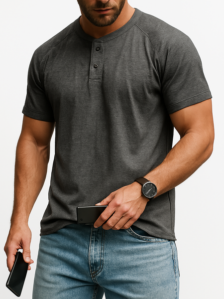 Men's Full Size Round Neck Short Sleeve T-Shirt Plus Size - Opulent Empire