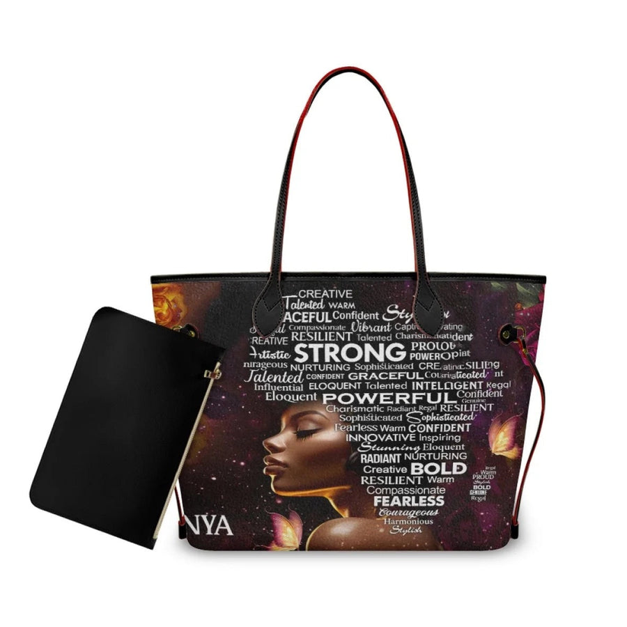 African Girls™ | Large Leather Tote Bags - Opulent Empire