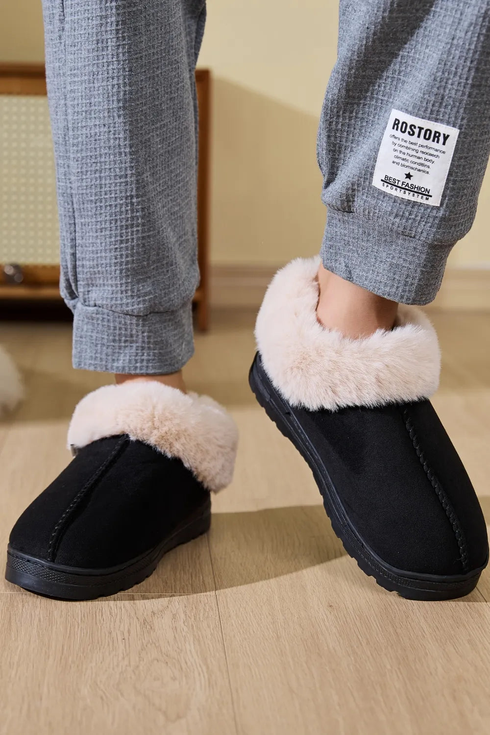 Rain Fiorenza — Faux Fur Round Toe Platform Slippers Fashion Footwear, alternate view 4