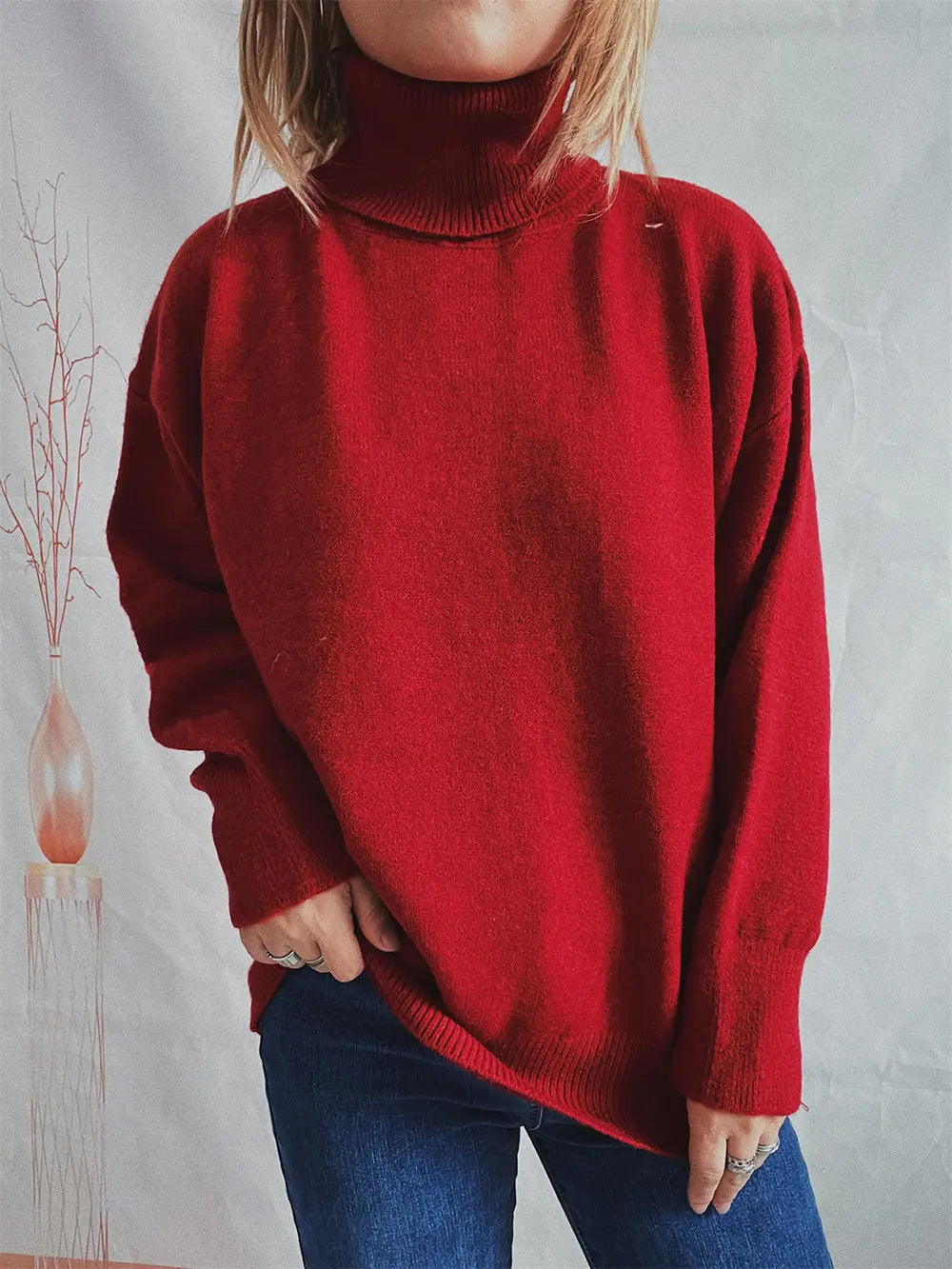 Winter Delacroix — Turtleneck Long Sleeve Sweater, alternate view 5